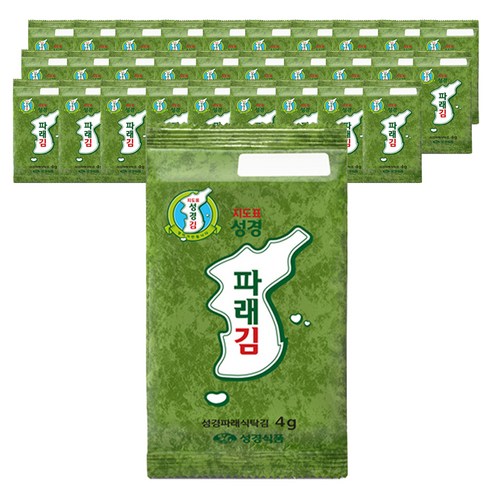 지도표 성경파래식탁김, 4g, 40개