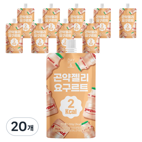 데이앤 2칼로리 곤약젤리 요구르트, 150g, 20개