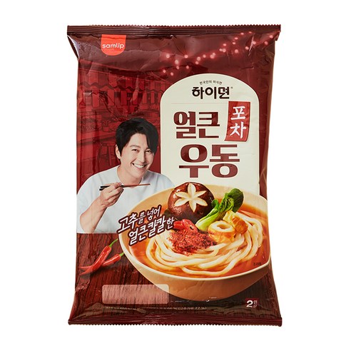하이면 포차우동 담백한맛,얼큰한맛 2인분, 424g, 1개