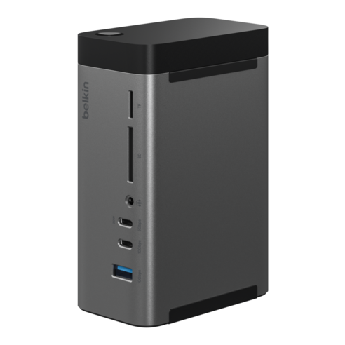 벨킨 connect USB-C 11-in-1 프로 GaN 독 150W INC020qc, 실버그레이, 1개