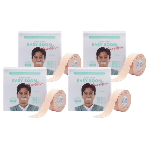 이지숨 센서티브 민감한 피부를위한 입막음 테이프 60p, 4개