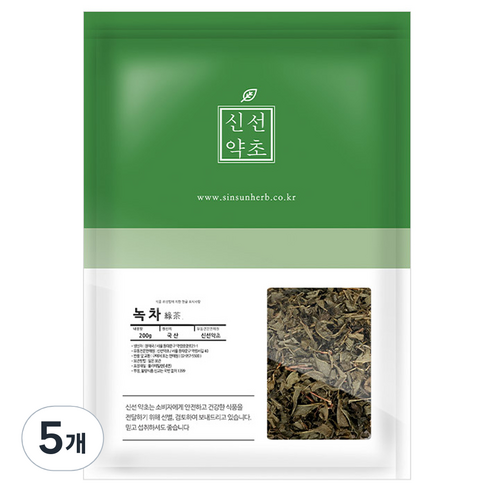 신선약초 전남 보성 녹차, 200g, 5개