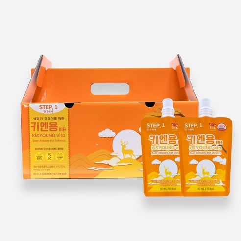 몸엔용 키엔용 비타 맛있는 어린이 녹용, 80ml, 30개