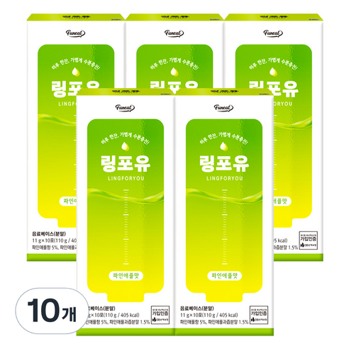 퍼니트 링포유 이온음료 분말 파인애플맛, 110g, 10개