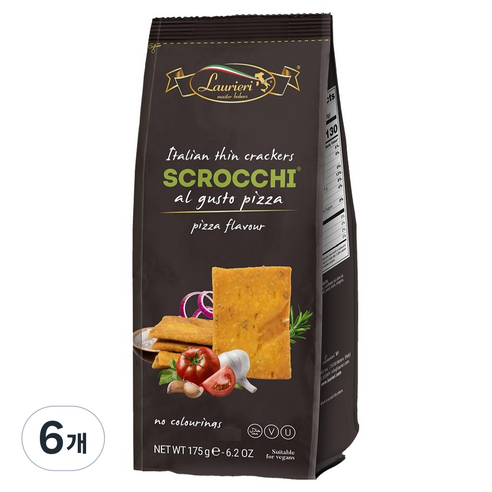 라우리에리마스터베이커스 스크로키 피자맛 크래커, 175g