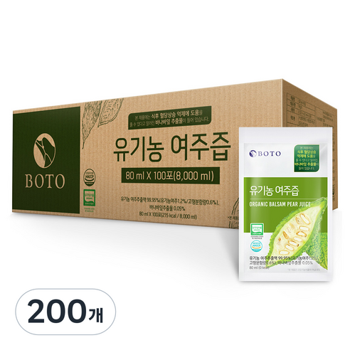 보뚜 유기농 여주즙 100포