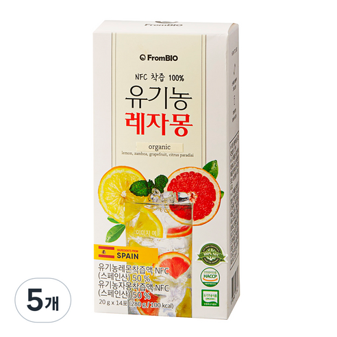 프롬바이오 NFC 유기농 레자몽 즙 14P