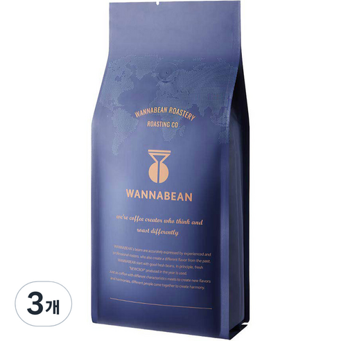 워너빈 시그니쳐 블랜디드 원두커피, 홀빈(분쇄안함), 1kg, 3개