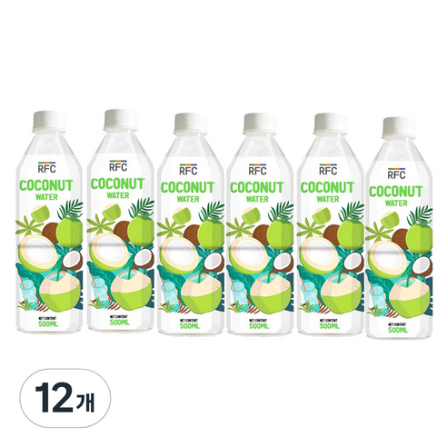 탄도 RFC 코코넛 워터 100%, 500ml, 12개