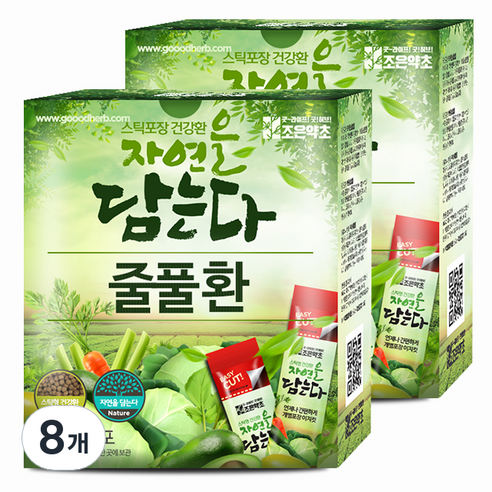 굿허브 조은약초 자연을 담는다 스틱형 줄풀환, 8개, 90g