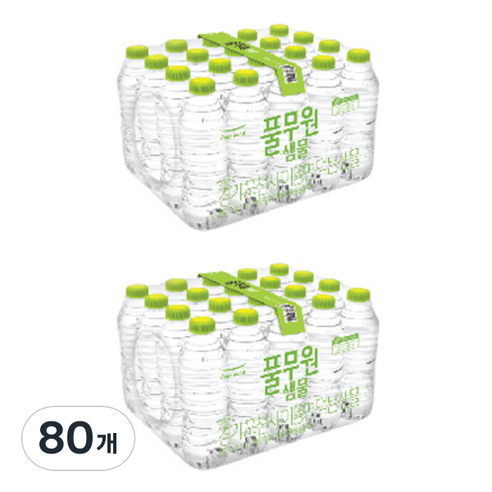 집들이 선물 보관 공간 생수 가격 비교 풀무원샘물 무라벨 생수, 330ml, 80개