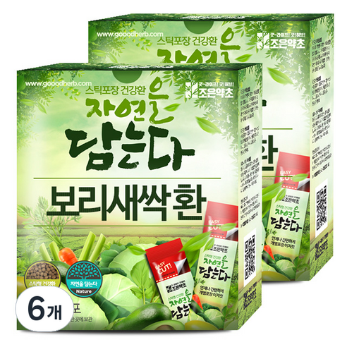 조은약초 스틱형 보리새싹환, 60g, 6개