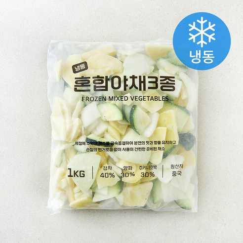 [로켓프레시] 혼합 야채 3종 세트 (냉동), 1세트, 1kg
