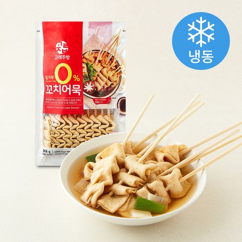 [로켓프레시] 고래주방 밀가루 0% 꼬치어묵 10개입 + 소스 2개입 세트 366g (냉동)
