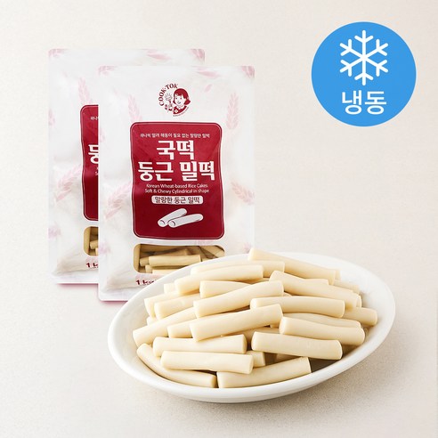 [로켓프레시] 국떡 국민학교떡볶이 둥근 밀떡 (냉동)