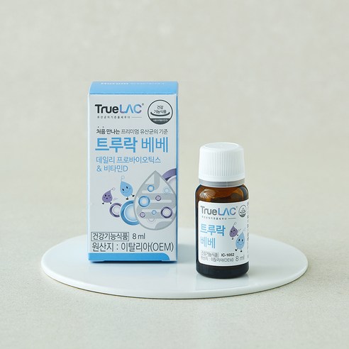 [로켓프레시] 트루락 베베 드롭 액상 유산균 비타민D, 1개, 8ml