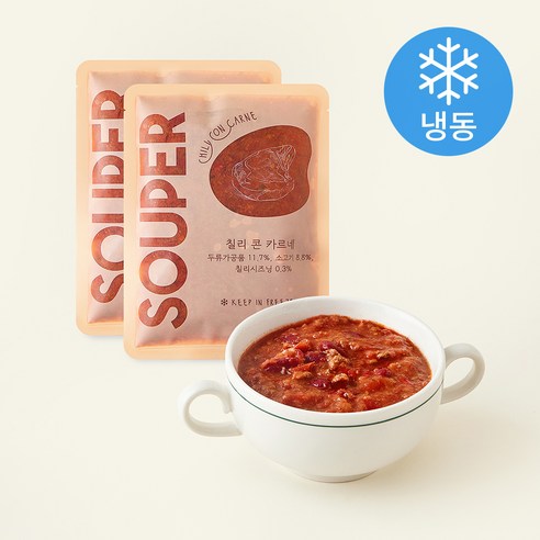 [로켓프레시] SOUPER 칠리 콘 카르네 (냉동)