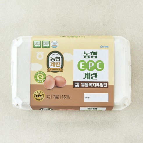 [로켓프레시] 농협 EPC 무항생제 인증 동물복지 유정란 780g