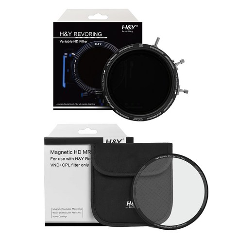 에이치앤와이 레보링 Mark II ND3-1000CPL + 클립온 쇼츠크로스 4X 가변필터 세트 67~82mm