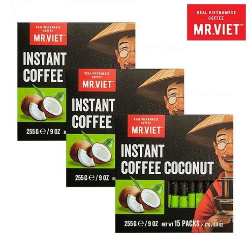 미스터비엣 코코넛커피 15T x 3박스 인스턴트 베트남 커피