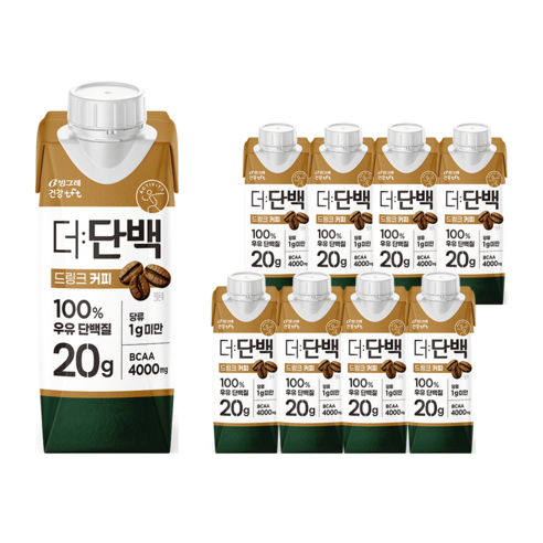 빙그레 더단백 드링크 프로틴음료 250ml, 250ml, 9개