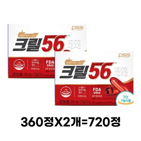 펄세스 크릴56 크릴오일 1,000mg 30g