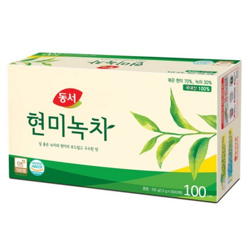 (무)동서 현미녹차 100T(150g)X12개
