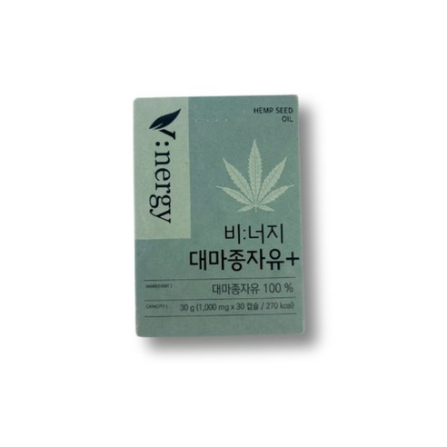 휴럼 비너지 대마종자유 플러스 1000mg x 30캡슐, 30정, 1개