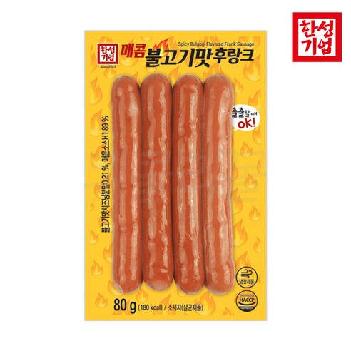 매콤불고기맛 후랑크80g(추억의 문방구 불량식품 수입과자)