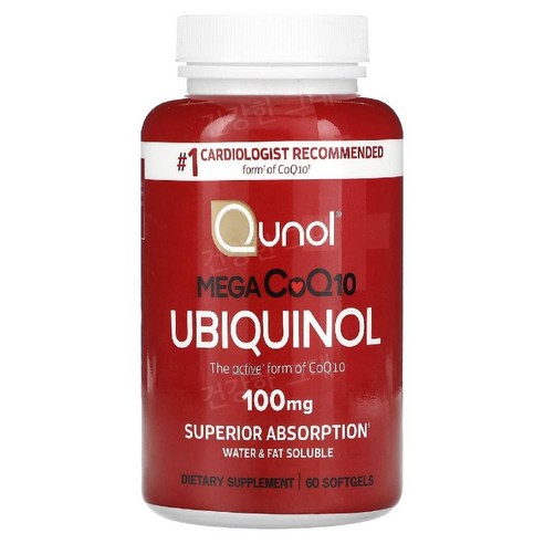 큐놀 메가 코엔자임 Q10 유비퀴놀 100mg 60정 코큐텐 coq10 ubiquinol