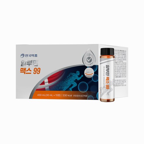 안국약품 마시는 알부민 맥스 99 프리미엄 MAX 특허원료 3종, 15개, 35ml