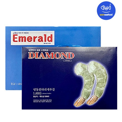 원씨푸드 생칵테일새우 26/30 블럭 1.8kg(실중량) PDTO
