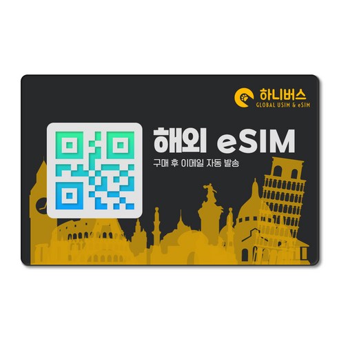 유럽 이심 eSIM 무제한데이터 5G LTE e심 즉시발급, 1개, 매일 3GB, 5일