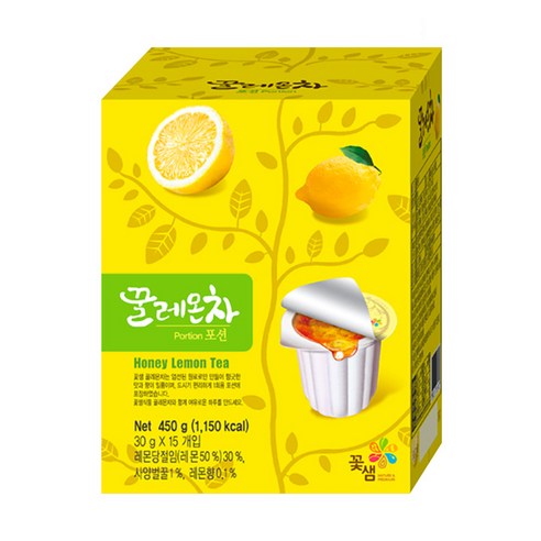 꽃샘식품 꽃샘 꿀레몬차포션