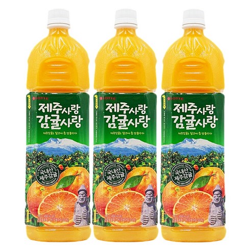 롯데 제주사랑 감귤사랑 쥬스