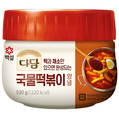 다담 국물떡볶이양념 530g, 1개, 530g