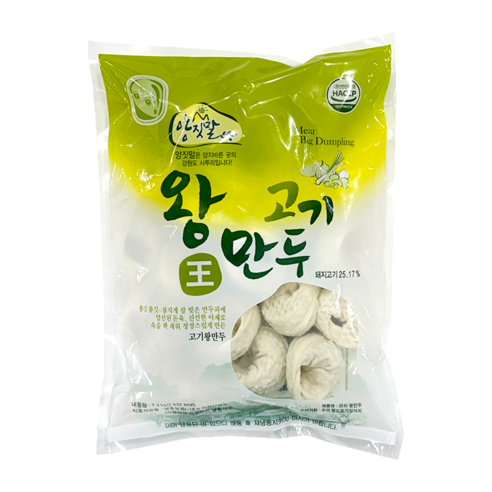 아하 고기 왕만두 냉동, 1개, 1.4kg