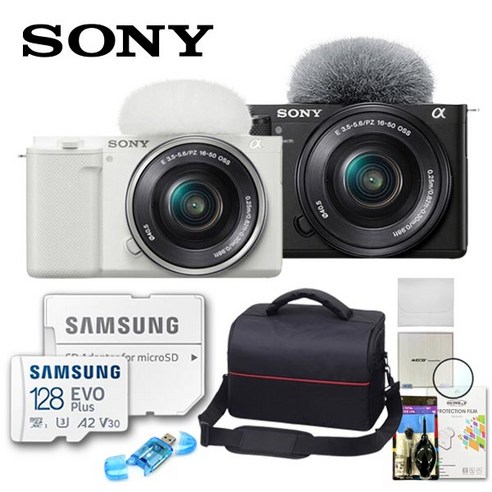 소니 정품 ZV-E10+16-50mm/ 7종세트/128GB+전용가방+필터+카드리더기+청소도구+극세사융+액정보호필름/TJ
