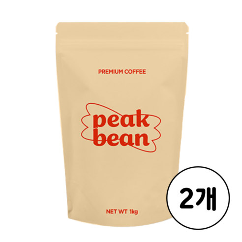 피크빈 고소한 가나 블렌드 커피 원두 홀빈, 2개, 500g, 홀빈(분쇄안함)