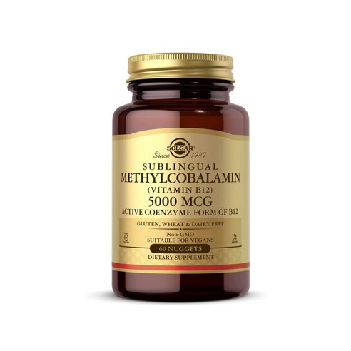 솔가 비타민 B12 5000MCG 60정 solgar vitamin b12, 1개, 60정