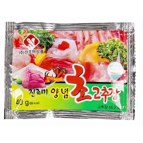 [더착한푸드]초고추장(진조미 40gx150) 식자재마트 대용량 업소용 초고추장,초장,회초장,양념초장,초장양념,일회용, 40g, 10개