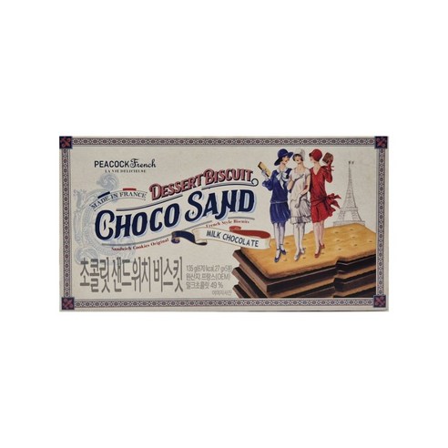 피코크 초콜릿 샌드위치 비스킷 135g