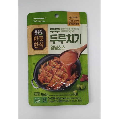반듯한식 두부두루치기 양념소스, 140g, 10개