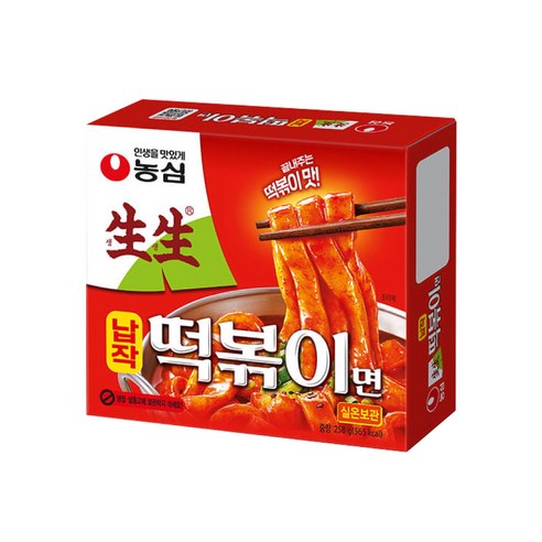 농심 생생 납작 떡볶이면