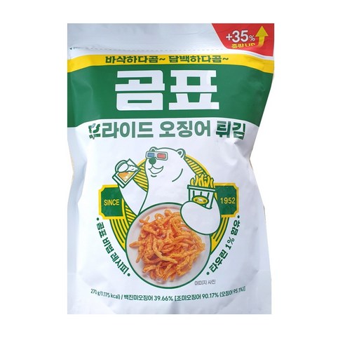 곰표 후라이드 오징어 튀김 200g, 1개, 270g