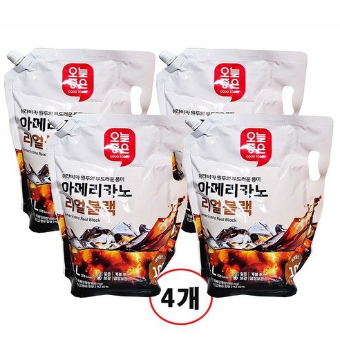 오늘좋은 아메리카노 리얼블랙 액상커피 2.1L, 2.1L, 4개