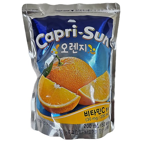 카프리썬 오렌지, 200ml, 20개