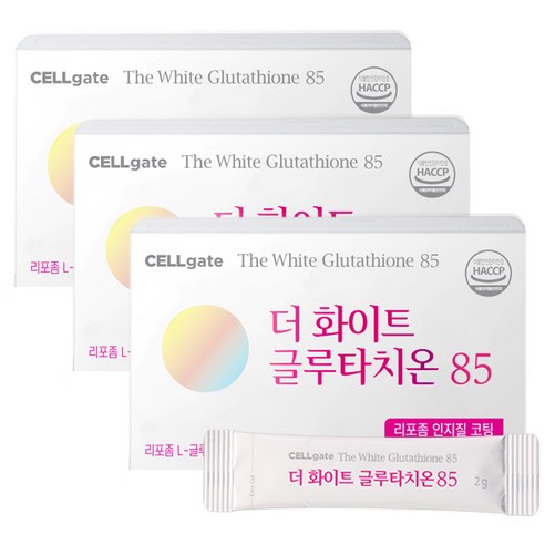 셀게이트 더화이트 글루타치온85 인지질코팅 30P, 3개, 60g