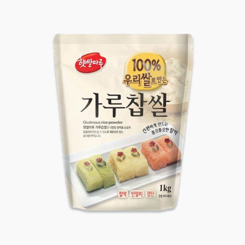 대두 햇쌀마루 가루찹쌀 / 국산, 3개, 1kg