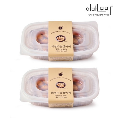 한식명장 반찬 의성 마늘 장아찌 500g 2팩
